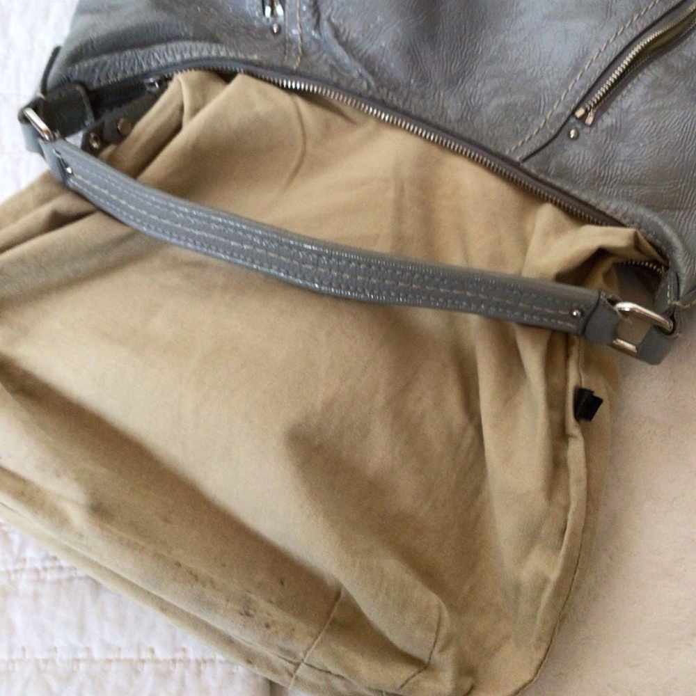 Cole Haan pale grey hobo bag - Picture 8 of 8
